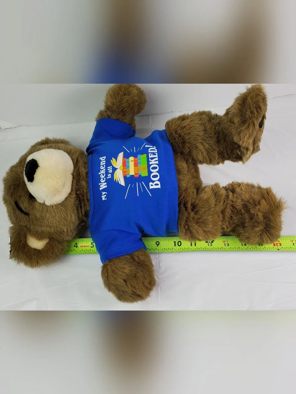 Build-A-Bear BAB VTG Bearemy Retired Stuffed Animal Plush My Weekends Booked Tee